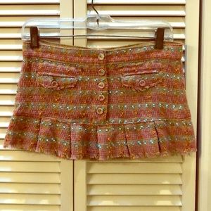 Short multicolored miniskirt